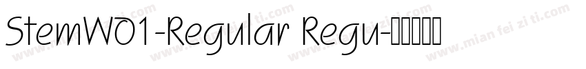 StemW01-Regular Regu字体转换